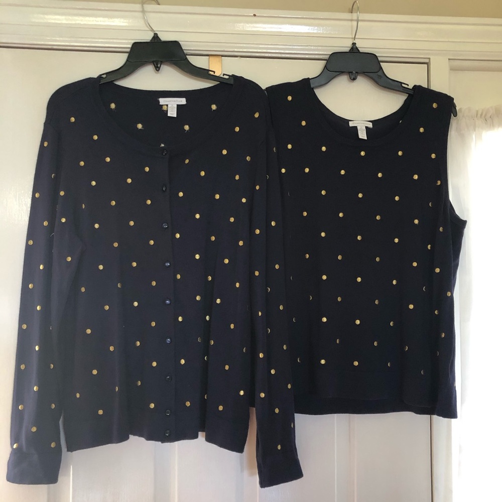 Charter Club Sweater Set 1X  EUC